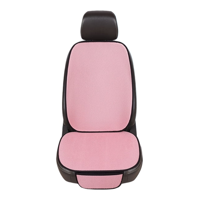 Pink Breathable Car Seat Cover With Lumbar Support And Cooling Technology For Long Trips And Daily Drive