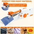 thumbnail image 7 of BSHAPPLUS® 36PCS Mini Portable Sewing Machine, Hand Cordless Sewing Tool Handheld Sewing Machine, Essentials for Home Quick Repairing and Stitch Handicrafts,Orange, 7 of 7