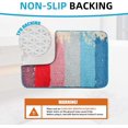 thumbnail image 3 of Juego de 2 alfombras de baño absorbentes, lavables a máquina, antideslizantes, alfombras de baño de microfibra suave de lujo, coloridas alfombrillas de baño para baño, cocina y dormitorio, 15,7 ×, 3 of 6