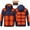 Blue, variant on Pisexur Jackets for Men Comfortable Coats for Men Men Casual Printing Zipper Four Control 21 Areas Heat Heating Tanks USB Charging Tanks Long Sleeve Hooded Outwear Blue,S