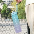thumbnail image 3 of Botella de agua de 900ML con pajita, botella de agua deportiva motivacional para niñas, botellas para beber a prueba de fugas, jarras de Fitness para viajes al aire libre, 3 of 5