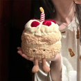 thumbnail image 2 of Peluche creativo con forma de tarta de cumpleaños de Jellycat, almohada pequeña, juguete de peluche que canta, divertido y divertido regalo de cumpleaños y Navidad, 2 of 5