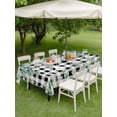 thumbnail image 4 of Outdoor Tablecloth with Umbrella Hole for Patio/Picnic/Party/Camping, Green Eucalyptus Leaves Waterproof Table Cloth Rectangle Table Cover Washable, Daisy Floral (60"x 102"), 4 of 8