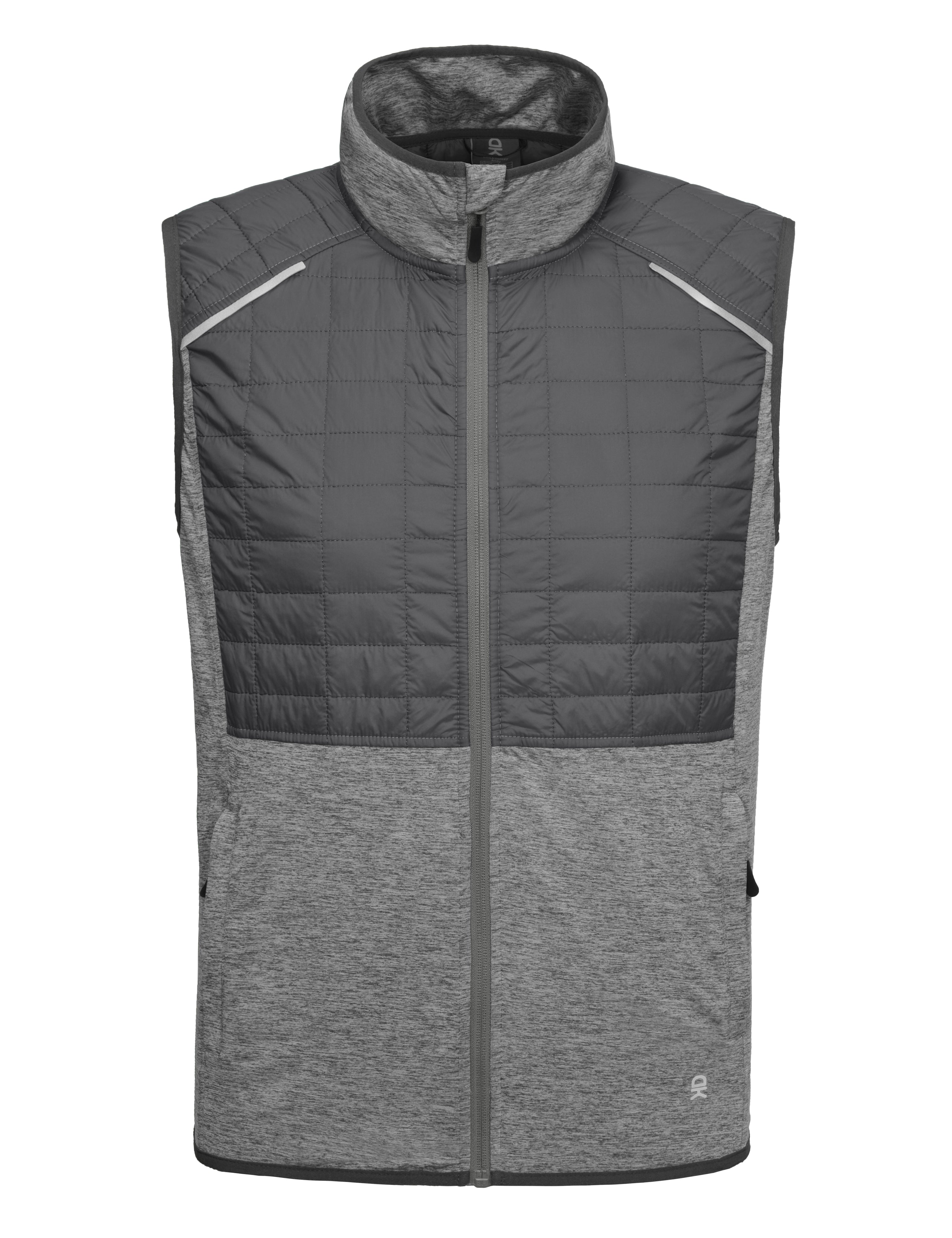 Little Donkey Andy Men's Lightweight Golf Vest Warm Outdoor Sleeveless Jacket for Hiking Travel Running Casual Gray 3XL
