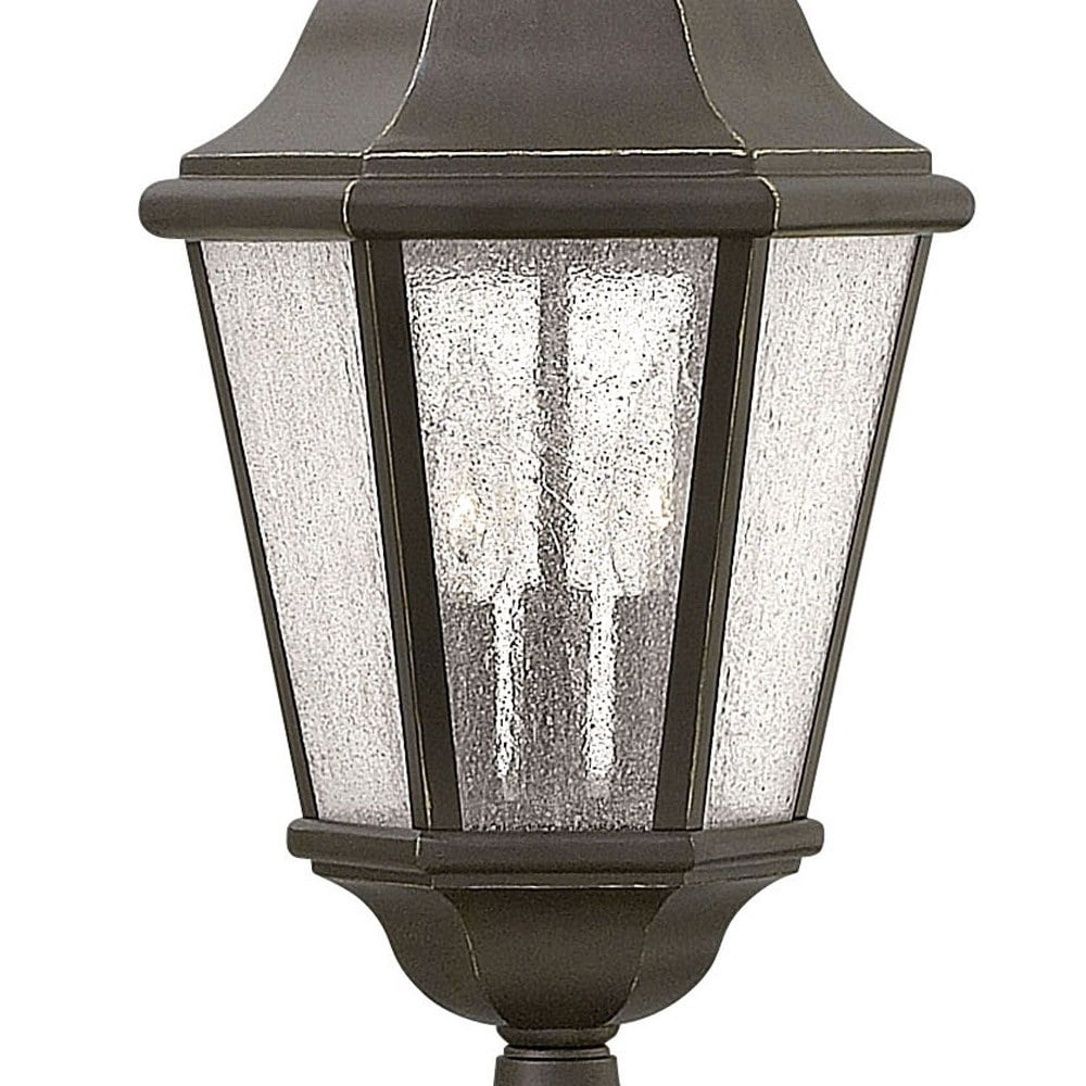 3 Light Large Outdoor Post Top Or Pier Mount Lantern In Traditional Style 10 Inches Wide By 21.25 Inches High-Oil Rubbed Bronze Finish-Incandescent