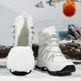 thumbnail image 5 of CAICJ98 Womens Winter Boots Warm Lined Mid Calf Boots Waterproof Hiking Shoes Fashion Womens Snow Boots (White,Size 7.5), 5 of 9