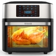 thumbnail image 1 of Horno freidora de aire grande de 20 cuartos, combo de freidora de aire 10 en 1 con ventana para la familia, horno tostador freidora de aire con rejillas para asador y libro de cocina, certificado ETL, 1 of 5