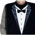 thumbnail image 4 of Classy Pal Adult Bibs for Men, Waterproof Washable Terry Cloth with Crumb Catcher, Embroidered Design (Tuxedo), 4 of 6