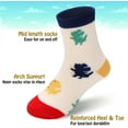thumbnail image 4 of 10 Pairs Kids Boys Fun Novelty Socks Toddler None Slip Cotton Crew Dress Socks Cartoon Dinosaur Car Shark Stripes, 4 of 7