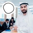 thumbnail image 4 of 1 par de hombres Hombres Árabes Turban Deedera Árabe Pañuelo Diadema Dubai Shemagh Hairband, 4 of 6