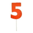 thumbnail image 2 of Meri Meri Coral Number 5 Candle, 2 of 6