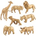 thumbnail image 2 of Fiudx Ofertas del día Versión dorada simulación bosque zoológico modelo jirafa ornamento regalo juguete, 2 of 7