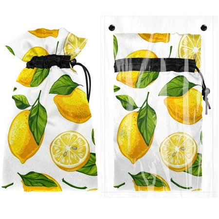 

Josid Lemon Fruit Pattern Reusable Outdoor Faucet Insulation Covers Waterproof and Freeze-Resistant Spigot Protector Bags 2 Pack 11 x 6.9