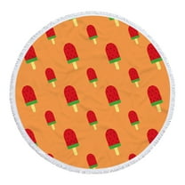 Tyidzon Round Printed Beach Towel Lightweight, Sand Free, Soft Absorbent Beach Towels for Travel Sports Pool Swimming Bath Camping Seaside Holiday