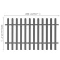 thumbnail image 4 of vidaXL Picket Fence WPC 200x120 cm, 4 of 4