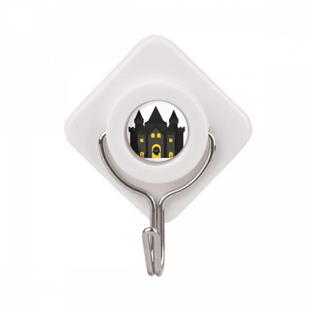 

Fairy Tale Castle Colorful Illustration Adhesive Wall Hooks Hanging Self Sticky