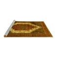 thumbnail image 2 of Ahgly Company Machine Washable Indoor Round Persian Yellow Traditional Area Rugs, 4' Round, 2 of 4