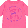thumbnail image 4 of Inktastic Sassy Since Birth, Sassy, Sassy Girl, Arrow, Hearts Girls Long Sleeve Toddler T-Shirt, 4 of 5