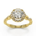 thumbnail image 1 of 2.80 Ct Magnifique Rond Bagues de Fiançailles Diamond Or Jaune 18 Ct Massif, 1 of 1