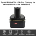 thumbnail image 4 of Adaptador de batería y convertidor ZLWAWAOL DM18RL USB tipo C, paquete 2, 4 of 7