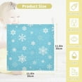 thumbnail image 3 of GZHJMY Baby Gauze Towels for Kids Soft Handkerchief Newborn 100% Cotton Blue Snowflake Absorbent 12x12 Inch 3 Pack, 3 of 7