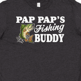 thumbnail image 4 of Inktastic Pap Pap's Fishing Buddy with White Text Youth T-Shirt, 4 of 5