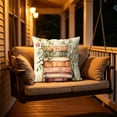 thumbnail image 4 of Book Lover Floral Pillow Cover, 18x18 Inch Letter & Vintage Book Decorative Cushion Case, Soft Breathable Polyester Throw Pillowcase for Reading Nook, Library, Living Room & Bedroom, A, 4 of 5