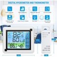 thumbnail image 2 of Wireless Weather Station, Indoor Outdoor Thermometer Hygrometer, Digital LCD Touch Screen Dispaly, Temperature Humidity Monitor with 3 Outdoor Sensors, 2 of 8