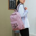 thumbnail image 2 of Mochila Mochila estampada para mochila de estudiante, mochila escolar con fiambrera (rosa), 2 of 5