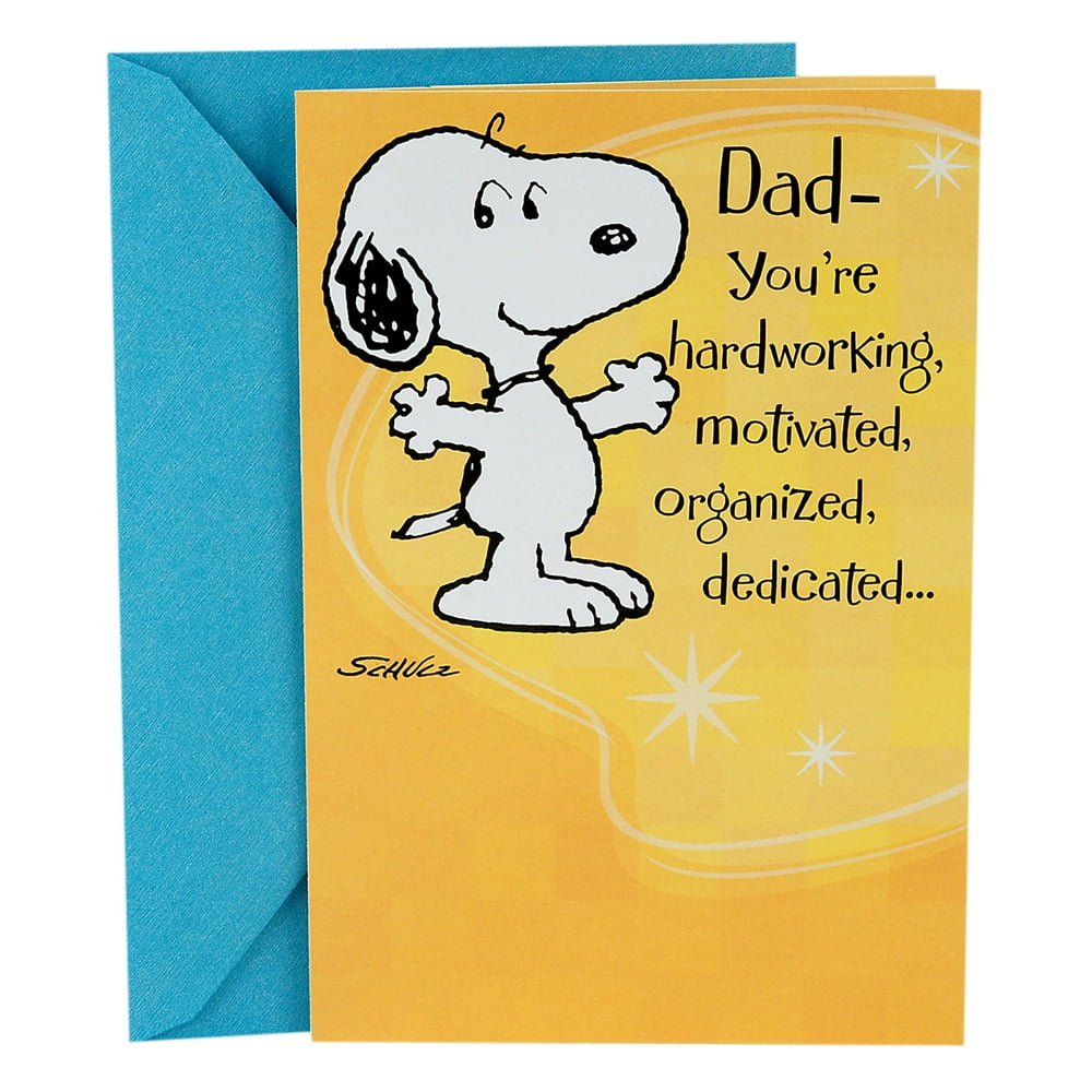 Hallmark Funny Father's Day Card for Dad (Peanuts Snoopy and Charlie Brown)