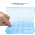 thumbnail image 7 of GIXUSIL Organizer Container Storage Box Transparent Adjustable Divider Removable Grid Compartment for Jewelry Beads Earring Tool Fishing Hook Small Accessories (15 Grids, Blue), 7 of 7