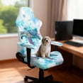 thumbnail image 2 of Jeiento Watercolor Sea Turtle Gaming Chair Cover 4-Piece Set Comfortable Computer Reclining Chair Slipcovers Breathable Rotating Chairs Cover with Elastic Bottom, 2 of 7
