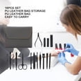 thumbnail image 3 of Nieyigj 16-Piece Professional Manicure Set & Pedicure Kit, Stainless Steel Nail Clippers Grooming Tools with Case, Gray (5.91 inches / 15.00 cm), 3 of 9