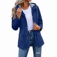 thumbnail image 7 of ShomPort Outdoor Rain Jacket for Women Waterproof Lightweight Outdoor Hiking Hooded Windbreaker Raincoat S-3XL, 7 of 7