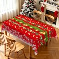 thumbnail image 2 of Nanqianyi Christmas Bell Snowflake Tablecloth,Waterproof Stain Resistant Holiday Dining Table Cover,60x120 Inch, 2 of 7