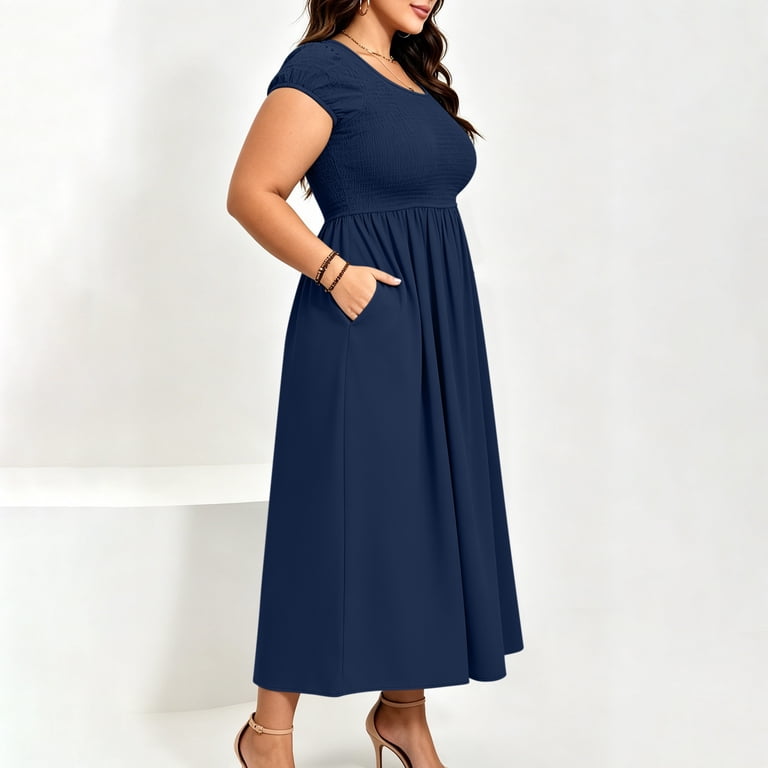 plus size empire dress 24/7 Waist Maxi and any other formal affair! Women's Midi Empire Waist Dress
