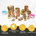 thumbnail image 4 of Uxcell 28.6mm ID x 1-1/8" x 1"NPT Male Adapter Fitting, with C x M Connection Copper Pipe Adapter Fittings Threaded Tubing Connectors for HVAC Residential Commercial, 4 of 7
