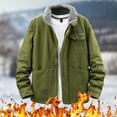thumbnail image 2 of Vedolay Mens Fall Cardigans Business Casual Fall Coat Cardigan Male Winter Clothes Army Green,2XL, 2 of 4