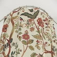 thumbnail image 5 of Vintage Tree of Life Shower Curtain Florals (Cream & Red), Chickadee Birds Design, Maximalist Bathroom Decor, Antique Tapestry Shower Curtain 60x72in, 5 of 5
