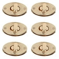 thumbnail image 3 of Fermoir à Verrouillage, Forme Ovale Solide et Durable 6 Pcs Fermoir Fermeture pour Cuir, 3 of 8