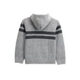 thumbnail image 2 of X RAY Boys (6-12) Full Zip Fleece Flannel Lining Sweater with Hood, Kids Knit Sweater for Spring, Fall and Winter | Charcoal Grey,, 2 of 5
