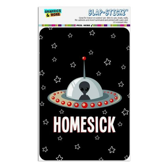 Homesick UFO Alien Funny Home Business Office Sign