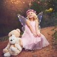 thumbnail image 4 of Alas De Hada Mariposa Alas de hadas de mariposa LED Dress Up Angel Party Wing para mujeres niños niña (rosa B) Tmvgtek libre de BPA, 4 of 8