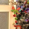 thumbnail image 3 of Colgante de campana navideña, adornos navideños con lazo, adornos navideños, colgador de puerta para árbol de Navidad, elegante y moderno, 3 of 6