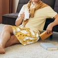 thumbnail image 3 of Wukai Funny Chicken Men’s Short Pajama Pants With Pockets Soft Sleep Pj Shorts for Men-, 3 of 6