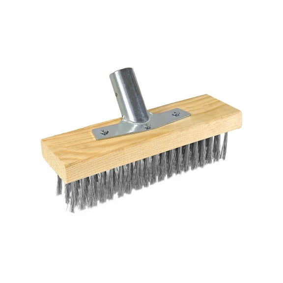 Stainless Steel Wire Floor Brush Head 11.8Inch 19.68Inch Heavy Duty Scrubber