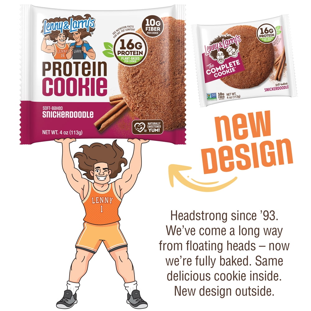 Lenny & Larry's Protein Cookie, Snickerdoodle, 4 oz, 12 Ct