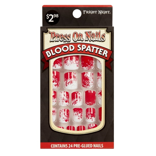 Halloween Fn Blood Spatter Nails Walmart Com Walmart Com
