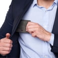 thumbnail image 4 of Alpine Swiss Men RFID Safe Minimalist Front Pocket Wallet Leather Thin Card Case, 4 of 7