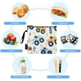 thumbnail image 5 of Haosy 3 Pack Reusable Ziploc Bags BPA Free Healthy Food Storage Bag Leakproof Sandwich Snack Freezer Bags Cartoon Monster Truck, 5 of 7